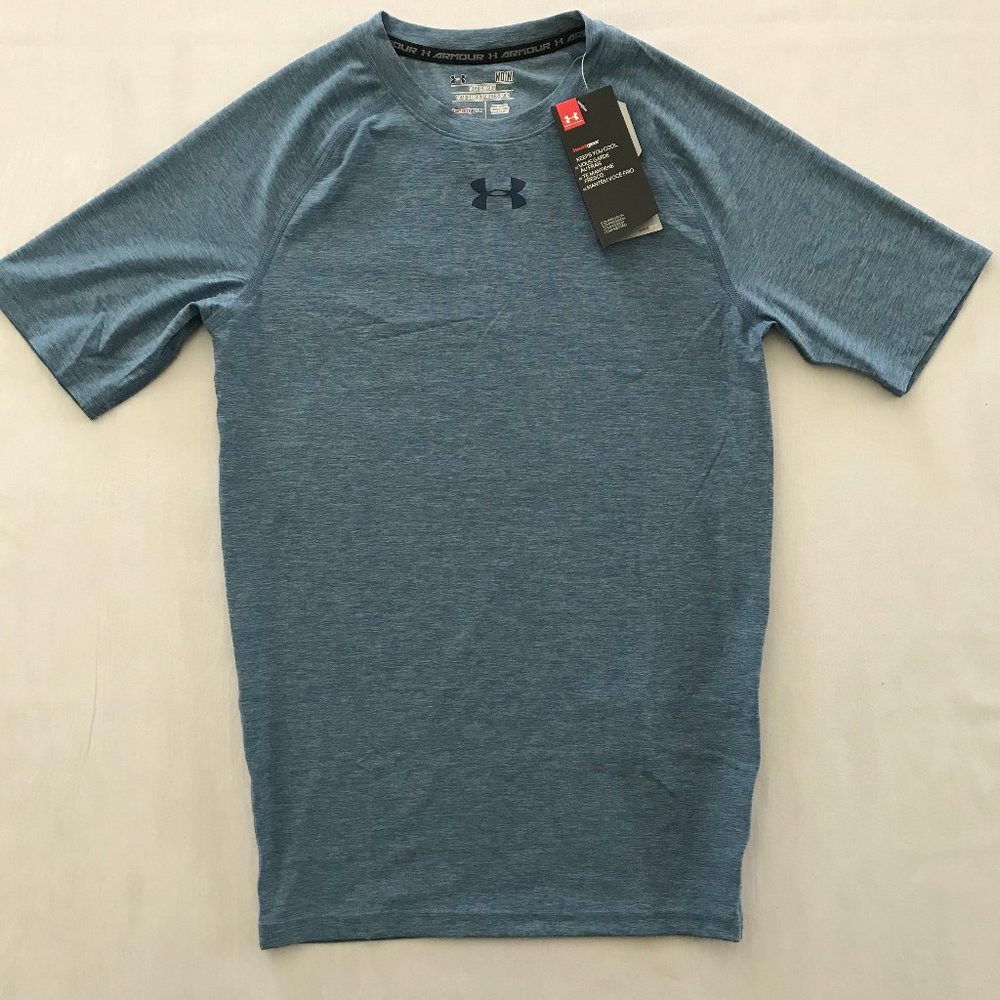 Under Armour Blue HG Compression Shirt, Size M